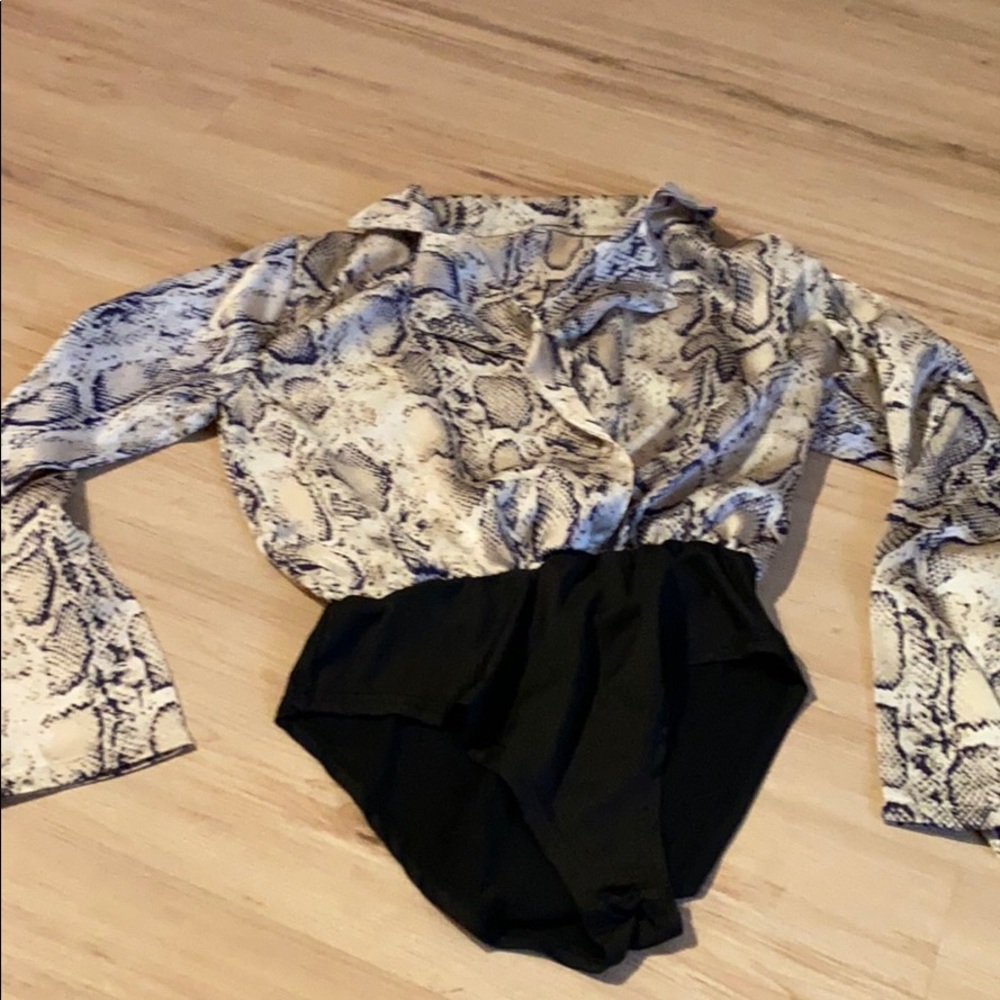 Snakeskin bodysuit